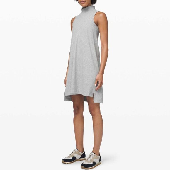 Lululemon Dress Gray Turtleneck Gone for the Week Dress Small - Picture 1 of 6